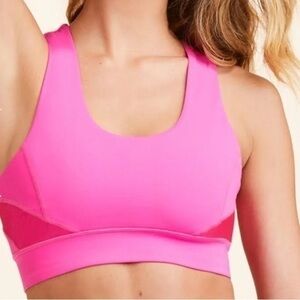 Alala Vamp Sports bra Hot pink razor back Size medium